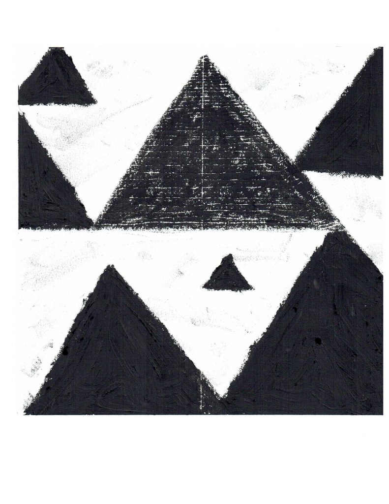 Egypt 3, Feb 8, 2018, pastel on paper, 20.2 x 20.2 cm (image)